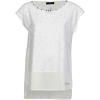 caf noir jt077 t shirt women womens t shirt in white