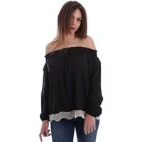 caf noir jc620 blusa women black womens t shirt in black