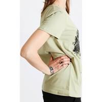 caf noir jt044 t shirt women womens t shirt in green