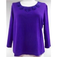 casual club size xl purple long sleeved shirt