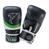 Carbon Claw Arma AX-5 Leather Bag Mitts - Black/Green, S / M
