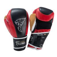 Carbon Claw Recoil RX-7 Leather Bag Gloves - Red/Black, 12oz