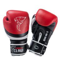 Carbon Claw Aero AX-5 Leather Sparring Gloves - Red/Black, 14oz