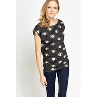 Casual Eye Print Top