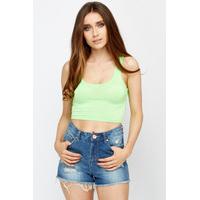 Casual Neon Crop Top