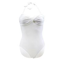 Carla-Bikini 1 Piece White Swimsuit Essential Snowidyll