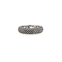 Cai Men\'s Sterling Silver Patterned Ring