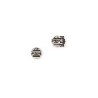 Cai Men\'s Sterling Silver Pattern Stud Earring