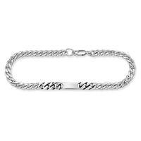 Cai Men\'s Sterling Silver 21cm Chain Bracelet