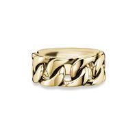 cai mens yellow gold plated sterling silver ring