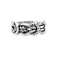 Cai Men\'s Sterling Silver Nautical Ring