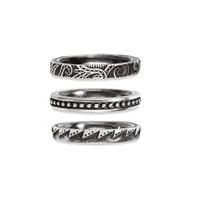 cai mens sterling silver stackable ring set