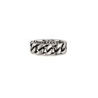 Cai Men\'s Sterling Silver Pattern Ring