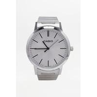 Casio Silver Stainless Steel Watch, SILVER