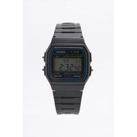 Casio Casual Black Digital Watch, BLACK