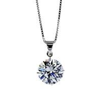 Carat London Brilliant 4 Prongs / 9K White Gold Pendant