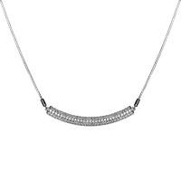 carat london electra sterling silver white gold slider pendant