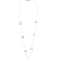 calvin klein jewellery ladies two tone steelgold plate joyous necklace