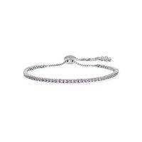 Carat Lexi White Gold Slider Tennis Bracelet