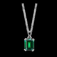 CARAT 9ct Emerald Green Coloured Pendant