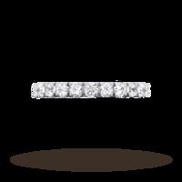 carat brilliant cut eternity ring in 9 carat white gold