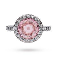 Carat 2.5ct Borderset Ring In Fancy Pink 12078
