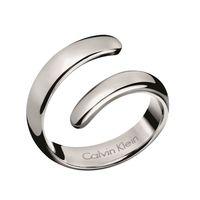 CALVIN KLEIN Ladies Stainless Steel Size O Embrace Ring