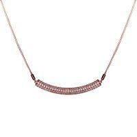 carat london electra sterling silver rose gold slider pendant