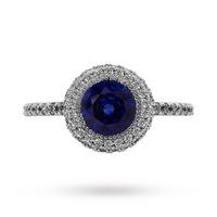 CARAT silver sapphire ring - Ring Size Medium