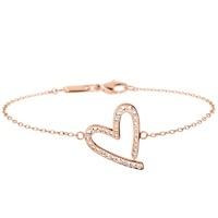 calvin klein jewellery ladies pvd rose plating joyous bracelet