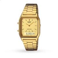 Casio Retro Gold Plated Unisex Watch