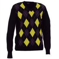 Cayman Sweater - Black/Plum/Yellow