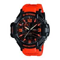 casio g shock gravity defier mens orange bracelet watch