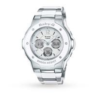 casio ladies baby g alarm chronograph watch