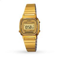 casio ladies gold plated digital watch