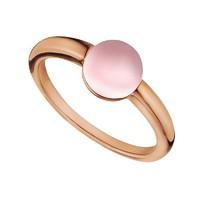 Candy Rocks 9ct rose gold round rose quartz ring