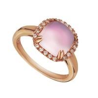 Candy Rocks 9ct rose gold rose quartz ring