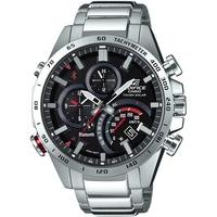 casio edifice mens red bracelet smartwatch eqb 501xd 1aer