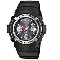 casio g shock black strap duo blue watch awg m100 1aer