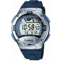 Casio Steel Grey Rubber Digital Strap Watch W-753-2AVES