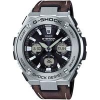 casio g shock brown leather strap watch gst w130l 1aer