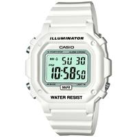 Casio White Rubber Strap Chronograph Digital Digital Watch F-108WHC-7BEF