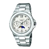 Casio Steel Stone White Multi Dial Watch SHE-3500D-7AER