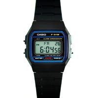 casio gents black rubber strap digital watch f 91w 1xy