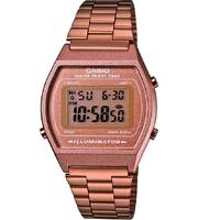 CASIO Ladies Rose Gold Plated Digital Display Watch B640WC-5AEF