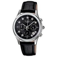 Casio Steel Black Strap Chronograph Black Stone Dial Watch SHE-5023L-1AER