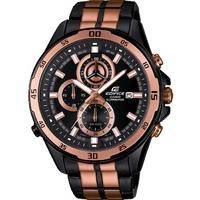casio mens edifice rose gold plated chronograph watch efr 547bkg 1avue ...