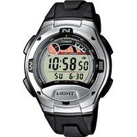 casio gents steel black rubber digital strap watch w 753 1aves