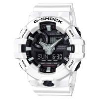 casio g shock mens white strap watch ga 700 7aer