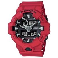 casio g shock mens red strap watch ga 700 4aer